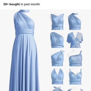 Brand new dress! Dusty blue plus size-long.